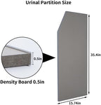 Urinal Partition,2 PCS Wall-mounted Urinal Screen Toilet Partition,Men’s Urinal Privacy Screen Divider Partition for Hotel/Schools/Kindergartens/Shopping Malls/Public Places