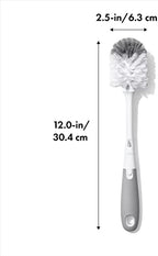 OXO Tot Bottle Brush with Nipple Cleaner, Gray