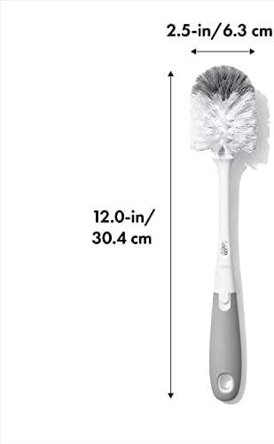 OXO Tot Bottle Brush with Nipple Cleaner, Gray