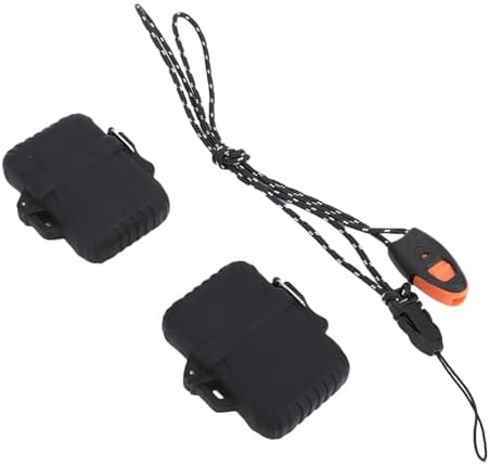 Pwshymi Water Proof Storage Box Set Durable Protective Case for Outdoor Sports and Activities, Black, 2Pcs for Hikers and Campers