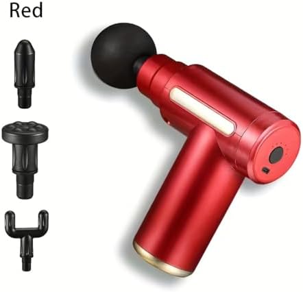Massage Gun Deep Tissue for Pain Relief with 4 Massage Heads & 6 Speeds, Electric Mini Handheld Body Massager for Any Pain Relief, Best Gifts for Dad and Mom