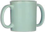HealthGoodsIn Dual Handle Mug (Double Grip Mug) to Aid Tremors, MICROWAVE SAFE, 11.83 US Fl. Oz. (350 Ml) - Mint Green Color