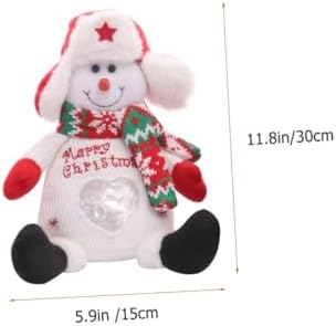 SOESFOUFU Christmas Candy Holder Bag Set 3pcs Santa Snowman Reindeer Wrapping Bags Festival Treat Party Supplies