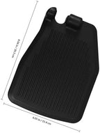Universal Wheelchair Footrest Replacement Pair, Stable Black Plastic Footplates for Mobility Aids, Sturdy Leg Pad for Wheelchair Users, Medical Foot Rest Accessories