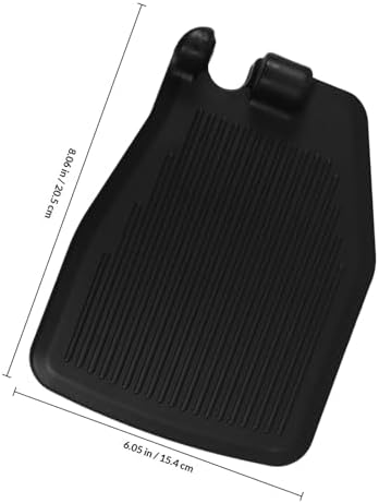 Universal Wheelchair Footrest Replacement Pair, Stable Black Plastic Footplates for Mobility Aids, Sturdy Leg Pad for Wheelchair Users, Medical Foot Rest Accessories