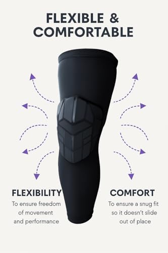 Protective Neoprene Wrestling Knee Pads - Anti-Slip Flexible Sports Knee Pads - Robust Breathable Compression Sleeve - Wrestling Gear for Basketball, Volleyball, Workouts, Training, and More (X-Large)
