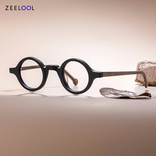 Zeelool Readers Retro Blue Light Blocking Reading Glasses for Men Women, Vintage Small Round Eyeglasses Anti UV Arale