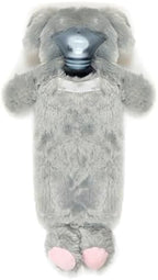 A2Z Hot Water Bottles Elephant Soft Plush Fleece Cover 1 Liter Pain Relief Cosy Night Neck Back Shoulder Warmer Heat Theraphy