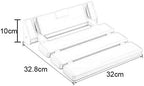 Bath Shower Chairs,Folding Wall Mounted Chairs, Foldable Shower Seat, Bath Aid Seat Non-Slip Change Shoe Bench for Disabled Elderly, Weight Capacity 130KG (Size : White)