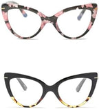 Cat Eye Reading Glasses for Women,Fashion Oversized Ladies Readers(2 Mixed Color,1.75)