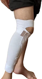 Catheter Leg Bag Holder Calf Catheter Leg Strap Urinary Drainage Tube Holder Catheter Stabilization Device Anti Slip Anti Irritation Catheter Holder Elastic Calf Catheter Brace (M)