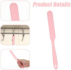4 Pcs Silicone Wax Stick Set, Reusable Non-Stick Wax Spatulas Flexible Applicator Easy-Clean Essential Waxing Supplies Accessories for Hair Removal at Home & Salon (Pink)