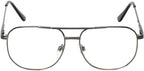 The Intellectual Metal Clear Bifocal Aviator Reader, Cheaters Reading Glasses, Men Women