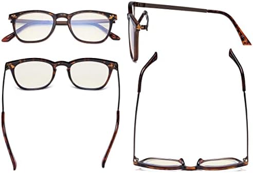 Eyekepper Blue Light Filter Glasses Men Women - Blocking UV Rays Anti Screen Glare Retro Computer Reading Eyeglasses