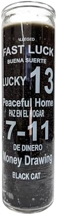 Generic Lucky Black Cat Black Candle