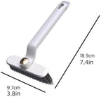 2PCS Purple Hard Bristle Crevice Brush - 360° Rotating Head with Ergonomic Grip | Multi-Surface Cleaner for Bathroom, Kitchen, Window Tracks (Multi-Surface Household Use)