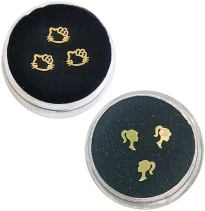 Dental Gems 18K Surface Gilding Tooth Gems Pack 27 PCs Size 3 to 5mm Ultra-Thin Teeth Gems Includes Cross Teeth Gems Tooth Jewelry