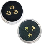 Dental Gems 18K Surface Gilding Tooth Gems Pack 27 PCs Size 3 to 5mm Ultra-Thin Teeth Gems Includes Cross Teeth Gems Tooth Jewelry