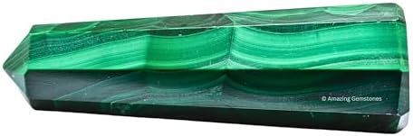 Amazing Gemstone Malachite Crystal Towers ~ Natural Healing Crystal Point Obelisk for Reiki Healing and Crystal Grid (2" to 3" INCH)