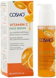 Cosmo Vitamin C Face Serum For Dull Complexion 65ml | 2.2 fl.oz, Texture & Oil Control, Lightweight & Non Greasy, For All Skin Types