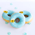 12 Jumbo Icing Bees – Edible Sugar Decorations for Cakes, Cupcakes, Cookies – Handmade Bee Cake Toppers – Yellow and Black – By Simply Sucré (12 Bees)