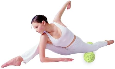 Cabilock Peanut Massage Ball Mini 12cm Epp Foam Muscle Roller for Back Neck Shoulder Leg Comfort Fluorescent Color for Physical Therapy and Muscle
