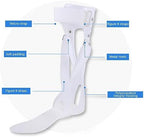 Drop Foot Orthosis, Drop Foot Support Splint, Unisex Medical Ankle Foot Orthosis Support, AFO Postural Correction Brace,Left,L