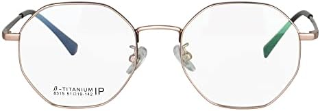 SHINU Blue Light Blockers Computer Glasses Men Women Titanium Frame with Spring Hinge Eyeglasses-8315