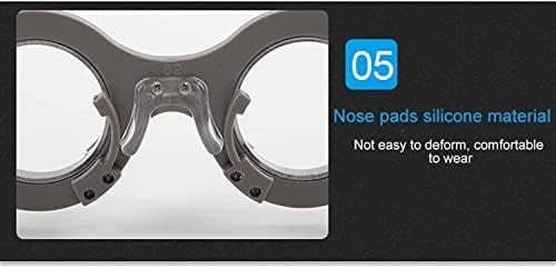 Optical Optic Trial Lens Frame Nylon Optical Trial Frame, Optical Trial Lens Frame Optometry Eye Test Glasses Frame Glasses Equipment，PD 52, 54, 56, 58, 60, 62, 64, 66, 68, 70MM(Size:54)