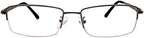 Mens Womens +3.00 Metallic Reading Glasses Half Rim Readers Spectacles