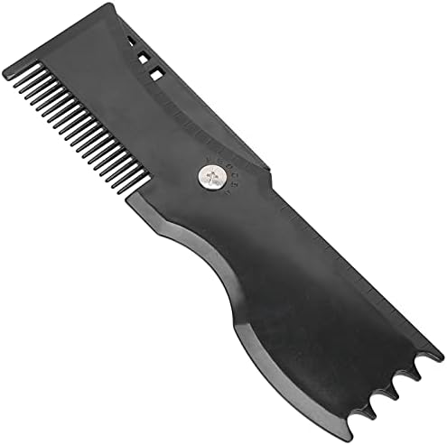 Dioche Beard Scale for Mens Beard Shaping Template - Premium Rotating Tool for Precise Trimming of Hairline, Neckline & Goatee - Ergonomic Design for Easy Use
