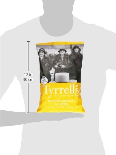 Tyrrell's Crisps, Crisps, Mature Cheddar & Chive, 5.3 Ounce