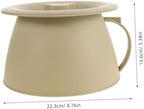 FRCOLOR Plastic Urinal Bottle Spittoon with Potty Elderly Bedpan Portable Urine Pots Pee Bucket Bedside Pee Container
