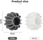 10Pcs Reusable Laundry Balls Scrubbing Balls Gray White Silicone Dryer Balls Washing Machine Ball Fabric Softener Alternative for Clothes Deep Cleaning Anti-Winding