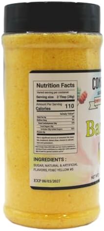 Banana Flavored Floss Sugar Cotton Candy Mix, 14 oz Jar - Ready-to-Use Sugar Floss - Creates Vibrant & Fluffy Flossugar for Parties & Events