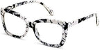 Women Big Lens Butterfly Reading Glasses - Fun Cateye Clear Lens Readers - Vintage Fashion