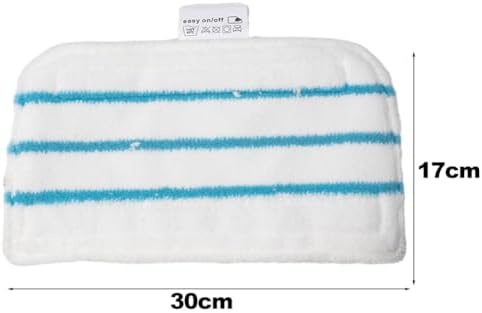 2 Pack Microfiber Rectangular Mop Pads for Beldray BEL01097 Steam Cleaner, Washable Reusable Cloths for Hard Floors Including Sealed Hardwood, Marble, Slate, Ceramic, Stone and Linoleum