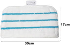 2 Pack Microfiber Rectangular Mop Pads for Beldray BEL01097 Steam Cleaner, Washable Reusable Cloths for Hard Floors Including Sealed Hardwood, Marble, Slate, Ceramic, Stone and Linoleum