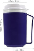 Hemoton Spill Proof Insulated Adaptive Cup for Disabled Adults Lightweight Nursing Mug with Lid Non-Spill Drinking Aid for Elderly Patients