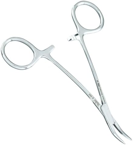 Miltex Instrument 6-350 PEET Splinter Forceps 4.75" Double Curve