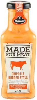 Kühne Barbecue Sauce Made for Meat Chipotle Burger Style, 235 ml