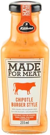 Kühne Barbecue Sauce Made for Meat Chipotle Burger Style, 235 ml