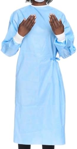 HALYARD 99284 Basics Non-Reinforced Surgical Gown, Sterile, Regular, Large (Case of 20)