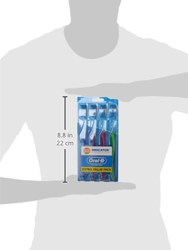 Oral-B Indicator Contour Clean Soft Toothbrush, 4 Count