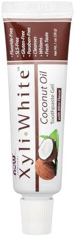 XyliWhite Coconut Oil Toothpaste Gel Now Foods 1 oz Gel