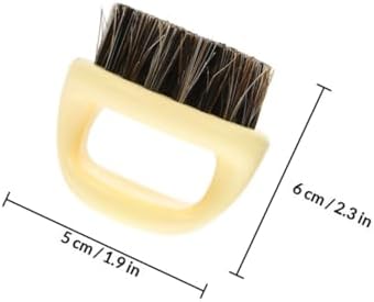 FRCOLOR Men’s Beard Comb and Shredded Hair Brush 2pcs Beige Boar Bristle Beard Cleaning Brush for Styling and Hair Removal Grooming Tool and Travel