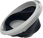 SAMMART 8.5L (2.2 Gallon) Collapsible Plastic Bucket - Foldable Round Tub - Portable Fishing Water Pail - Space Saving Outdoor Waterpot. Size 31cm Dia (Grey/Black)