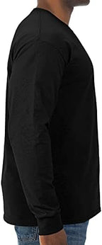 Jerzees Mens Dri-Power Cotton Blend Long Sleeve Tees, Moisture Wicking, Odor Protection, UPF 30+, Sizes S-3x