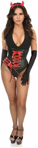 Daisy corsets womens Lavish 4 Pc Sexy Devil Corset Costume
