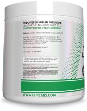 EHP Labs OxyShred Pre Workout Powder - Preworkout Powder with L Glutamine & Acetyl L Carnitine, Energy Boost Drink - Kiwi Strawberry, 60 Servings